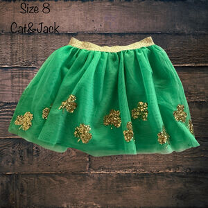 Size 8 Cat & Jack Shamrock Tutu
